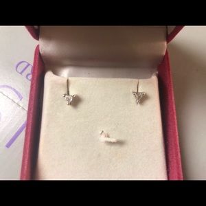 Well taken care of diamond earrings